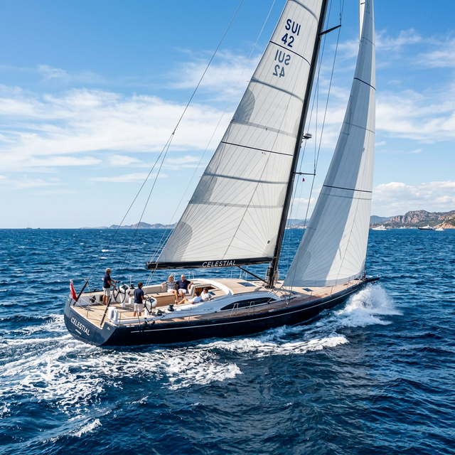 Sleek Luxury Yacht Exterior